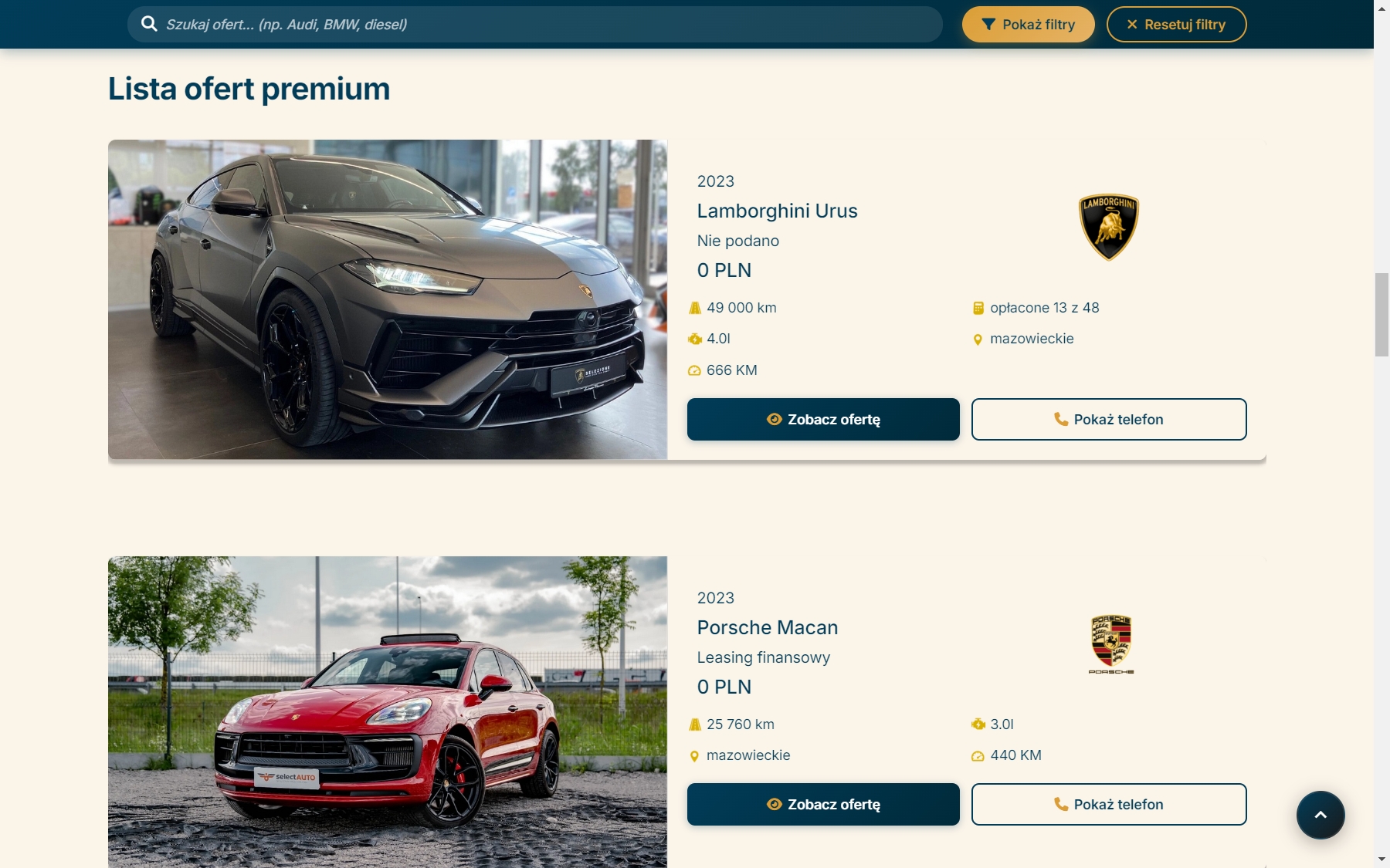 Formularz dodawania nowego ogłoszenia