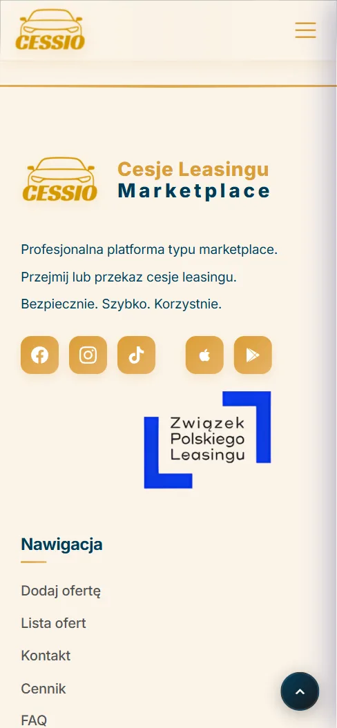 Portal ogłoszeniowy — szczegóły oferty na telefonie