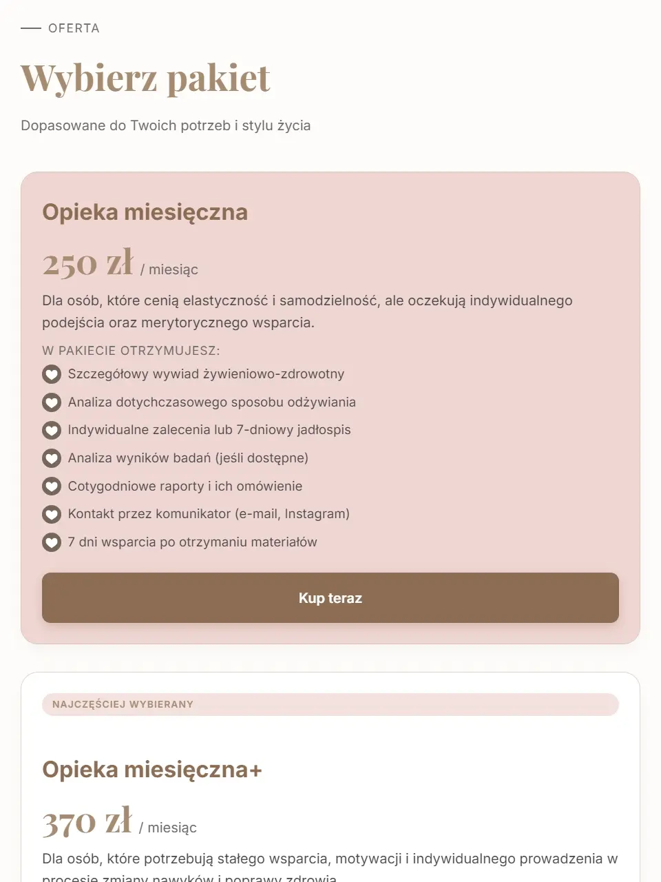 Wizytówka dietetyk na tablecie - widok 3
