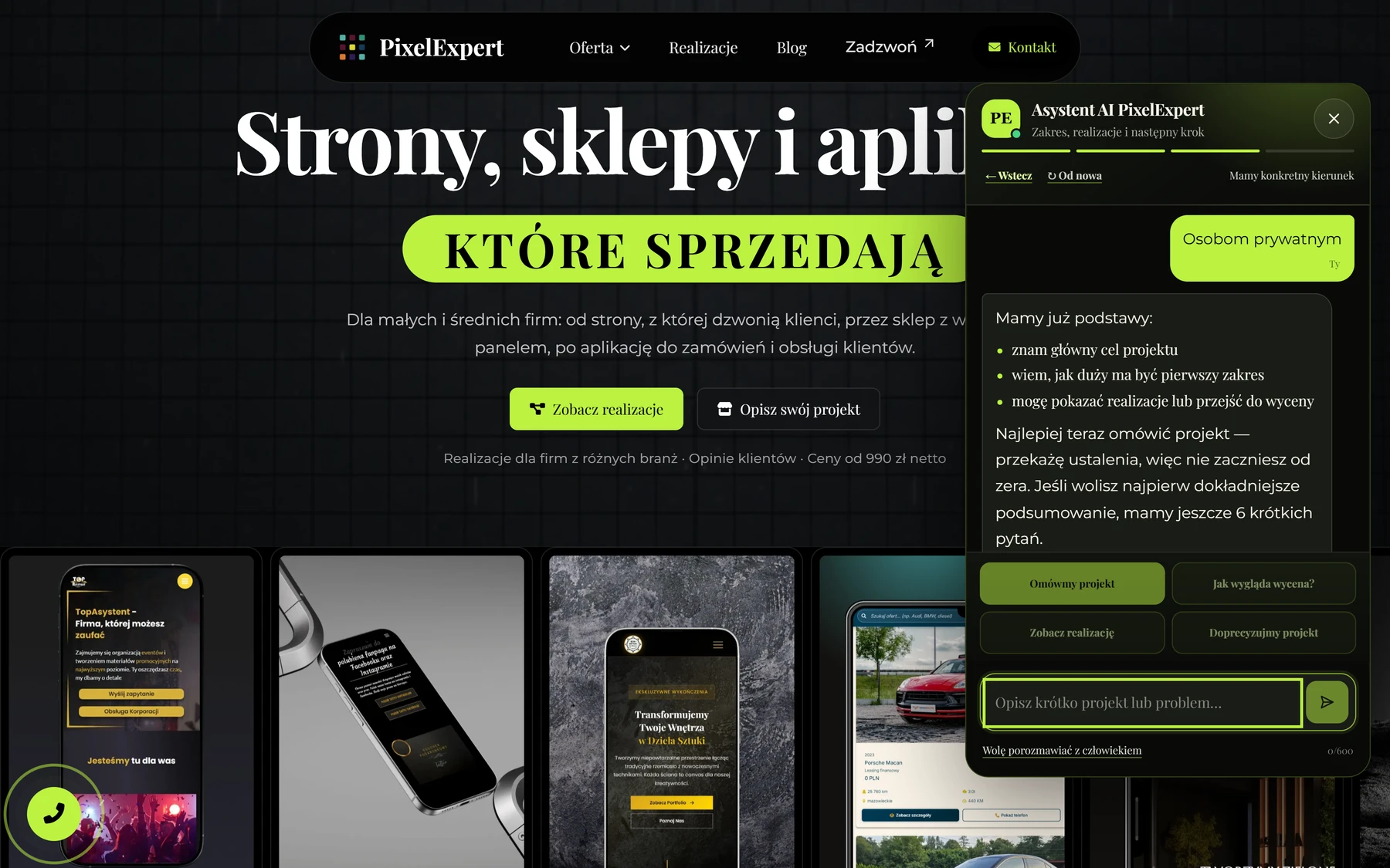 Asystent AI — podsumowanie (checkpoint), desktop
