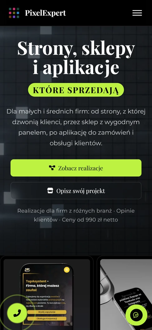 Asystent AI — zamknięty dymek, telefon