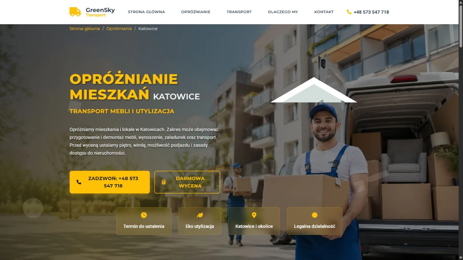Lokalna struktura strony i profil firmy