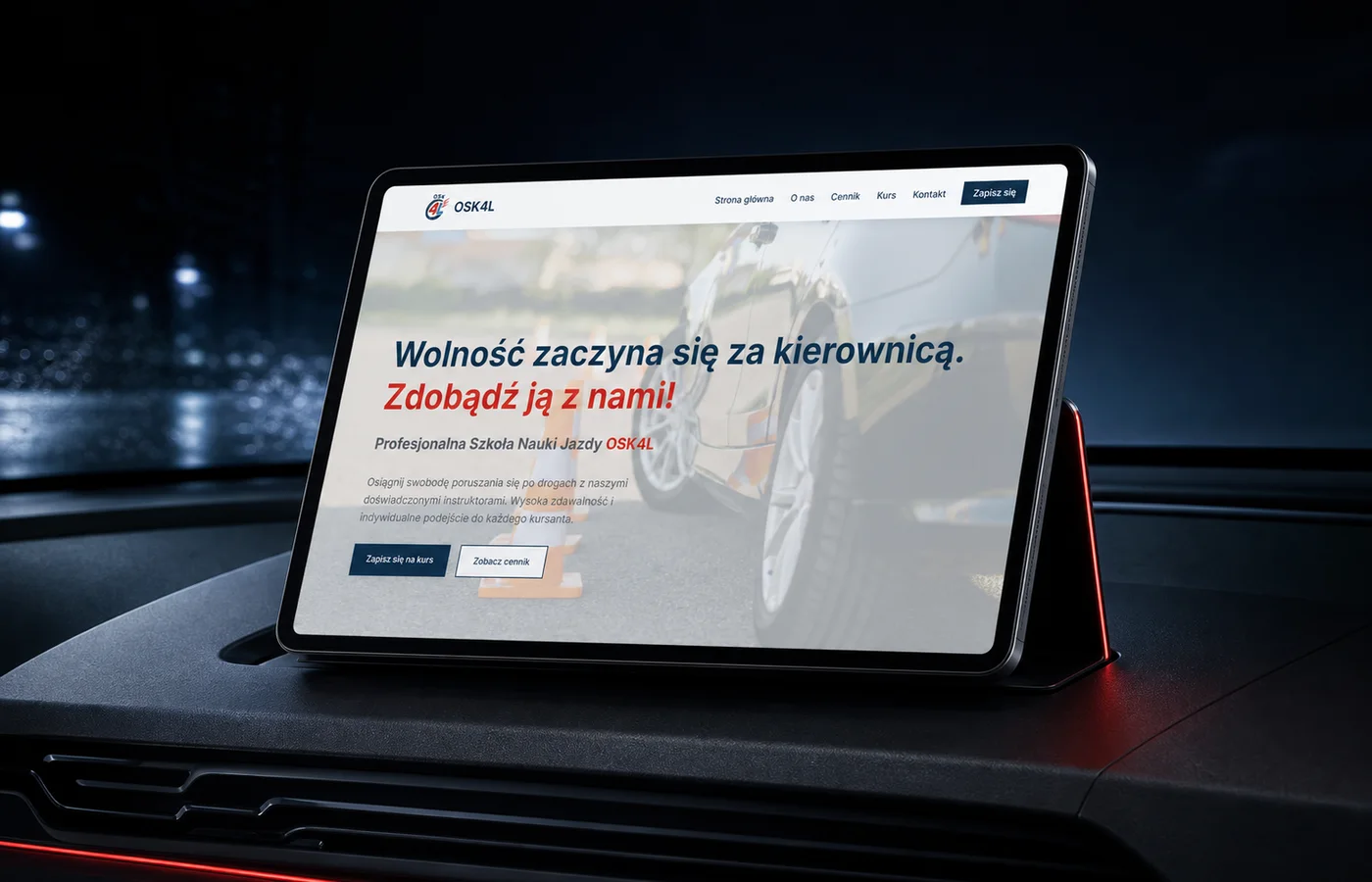 Strona szkoły jazdy OSK4L