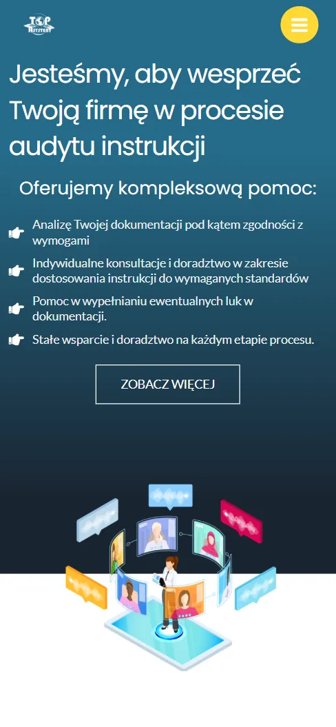 Top Asystent Audyt — strona główna na telefonie