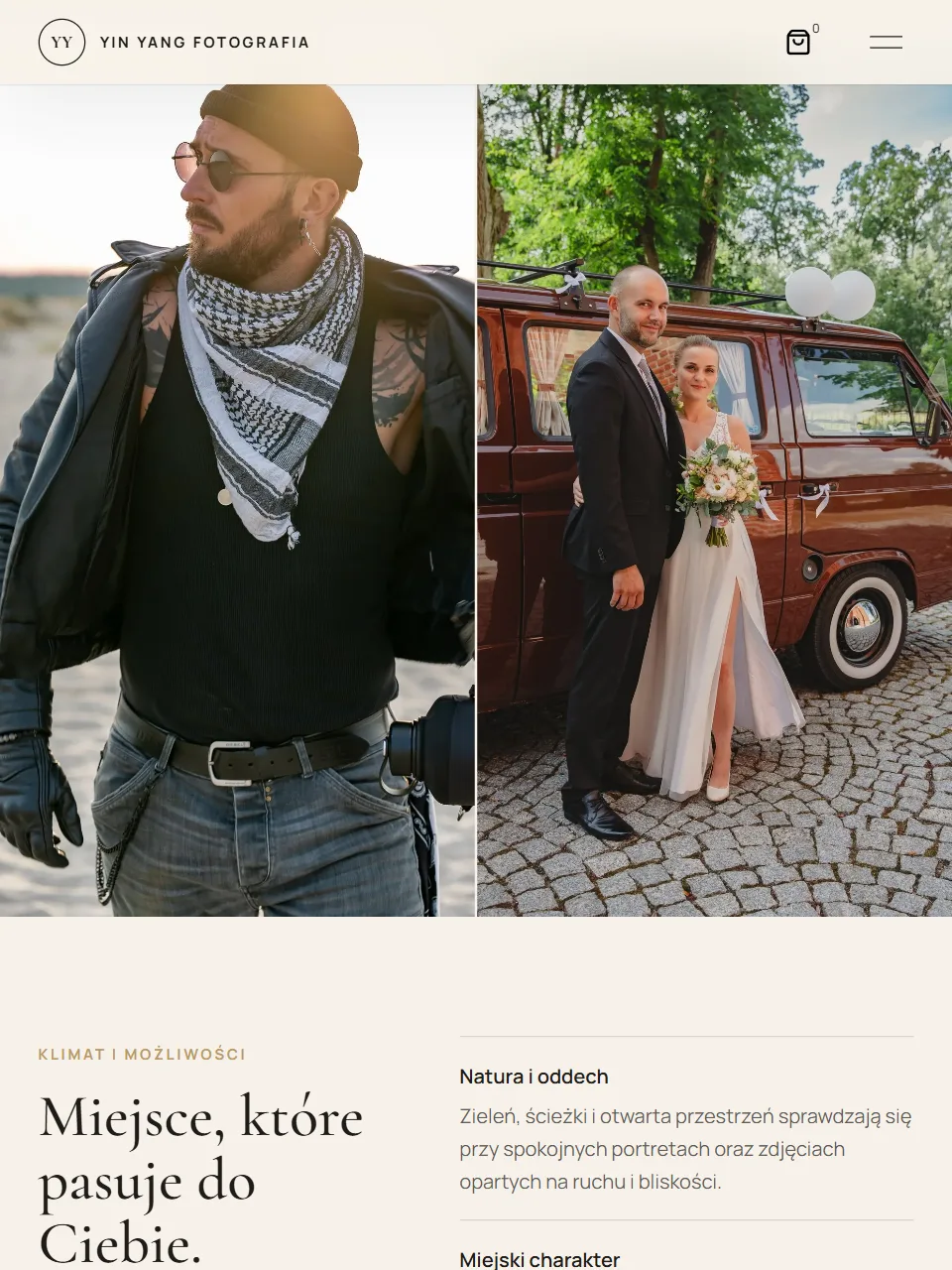 Yin Yang Fotografia — sesje plenerowe na tablecie