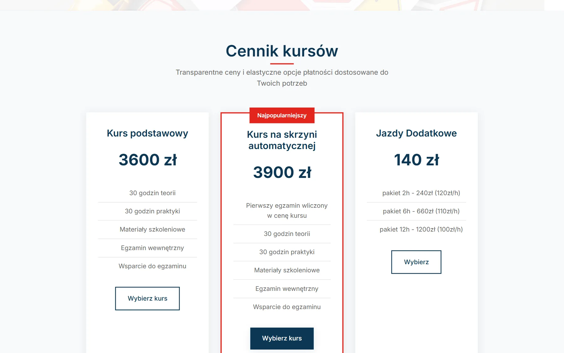 OSK4L — cennik kursu na desktopie