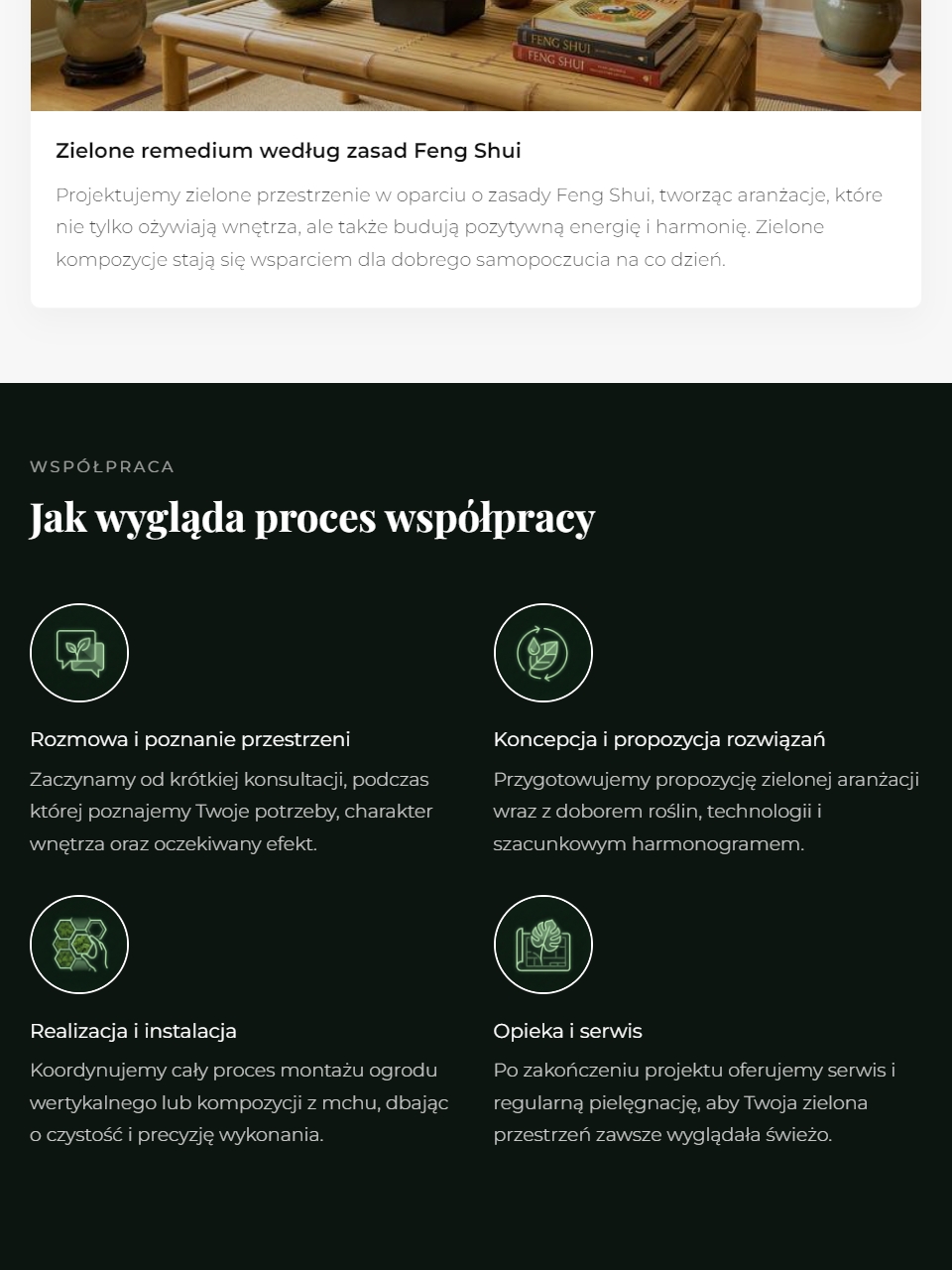 Ogrody wertykalne na tablecie - widok 5