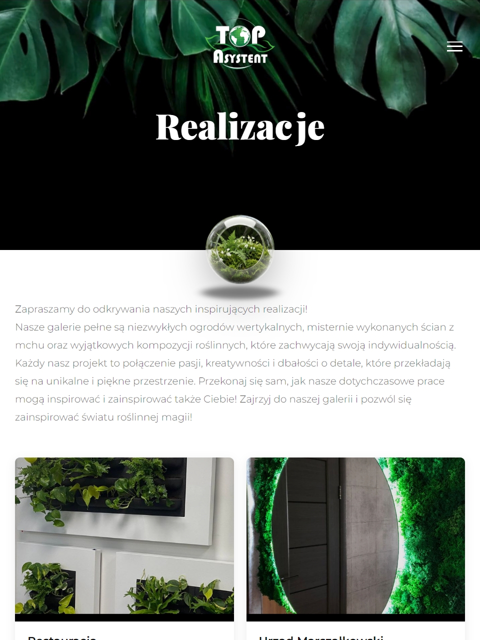 Ogrody wertykalne na tablecie - widok 8