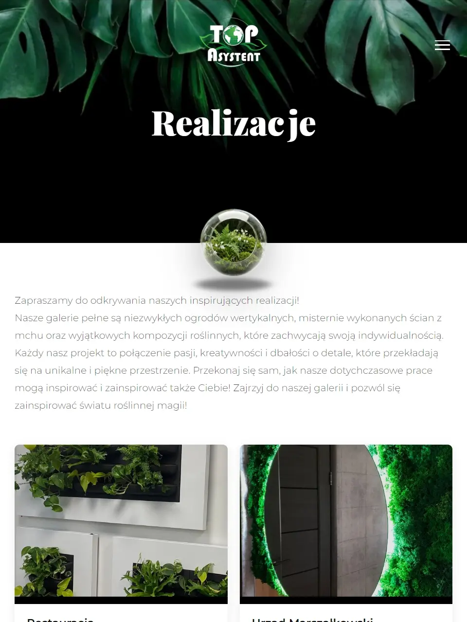 Ogrody wertykalne na tablecie - widok 8